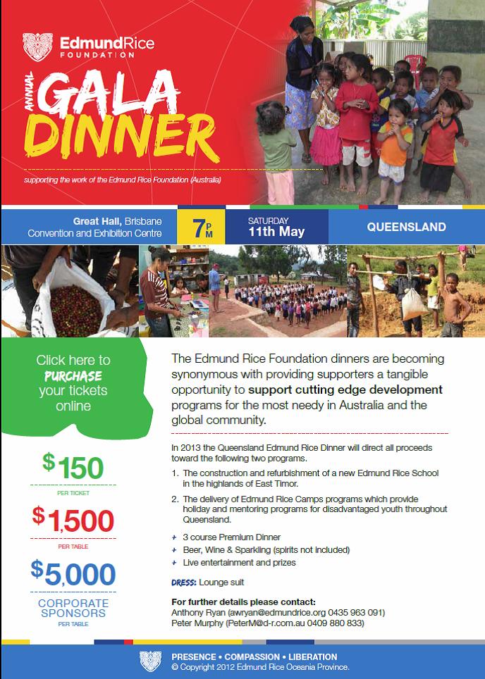 ER Dinner Brisbane 2013 Invitation
